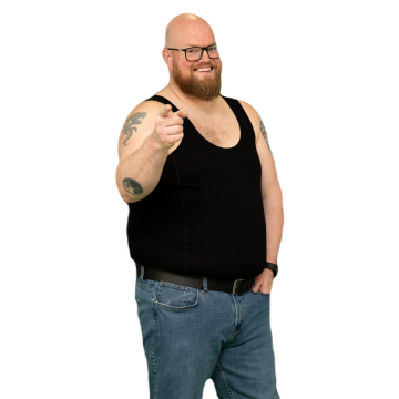 Alca Classic 2-Pck Men Singlet Black 7XL