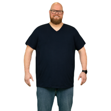 Alca Easy-Going 1-Pck Men T-Shirt V-Neck Navy 5XL