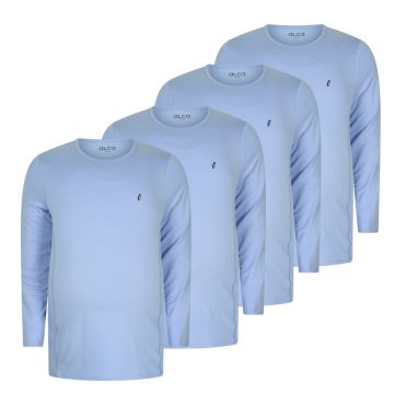 Alca Easy-Going 4-Pck Men Shirt Long Sleeve O-Neck Sky Blue 3XL