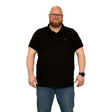 Alca Stylish 1-Pck Men Polo Shirt Black 4XL