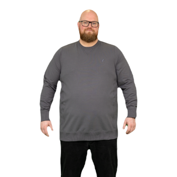 Alca Heren Crew Neck Sweater Castle Rock Grey 6XL-B