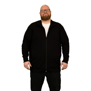 Alca Heren Zip-Up Cardigan Zwart 4XL-B